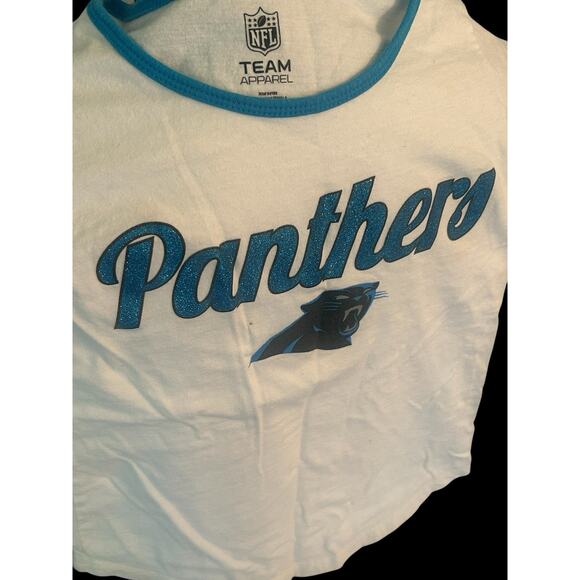 Carolina Panthers NFL Team Apparel Girls Size Medium Shirt See Dimension - Picture 3 of 6